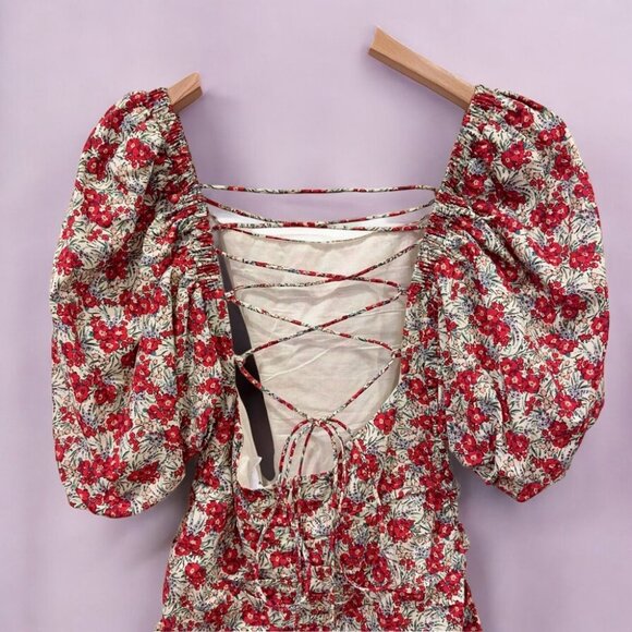 NWT ASTR Verina Dress Red Multi Floral - Picture 6 of 7